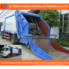 6wheels Dongfeng 8tons Compression Garbage Truck, 10m3 Garbage Compactor Truck